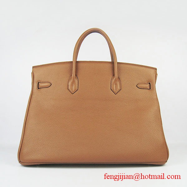 Hermes Birkin 40cm Togo Bag Light Coffee 6099